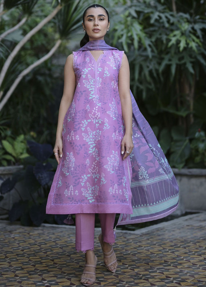 Sahar Printed Lawn Suits Unstitched 3 Piece SHR24PE S24-PL-V1-21 - Summer Collection