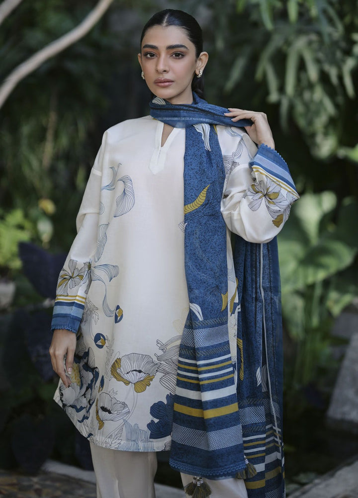 Sahar Printed Lawn Suits Unstitched 3 Piece SHR24PE S24-PL-V1-22 - Summer Collection