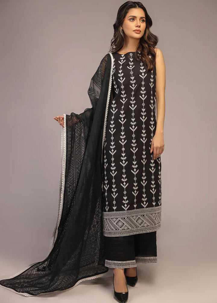 Sahar Embroidered Lawn Suits Unstitched 3 Piece SHR23CL S23-CK-001 - Summer Collection