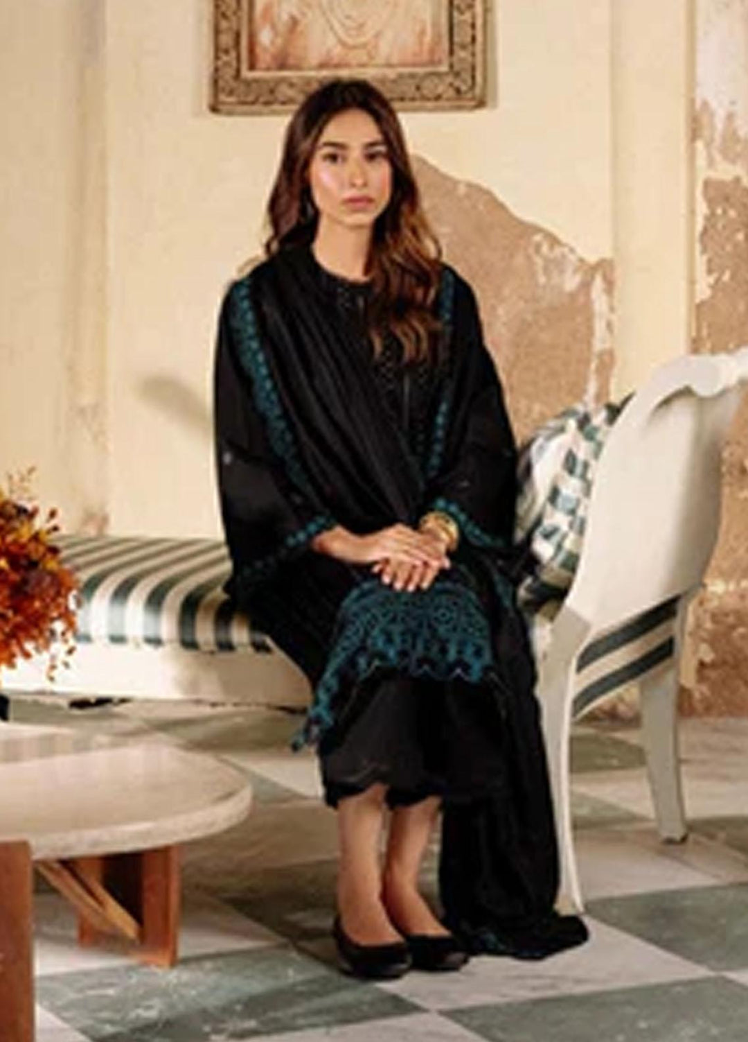 Sahar Embroidered Khaddar Suits Unstitched 3 Piece SKWD-V2-23-02 - Winter Collection