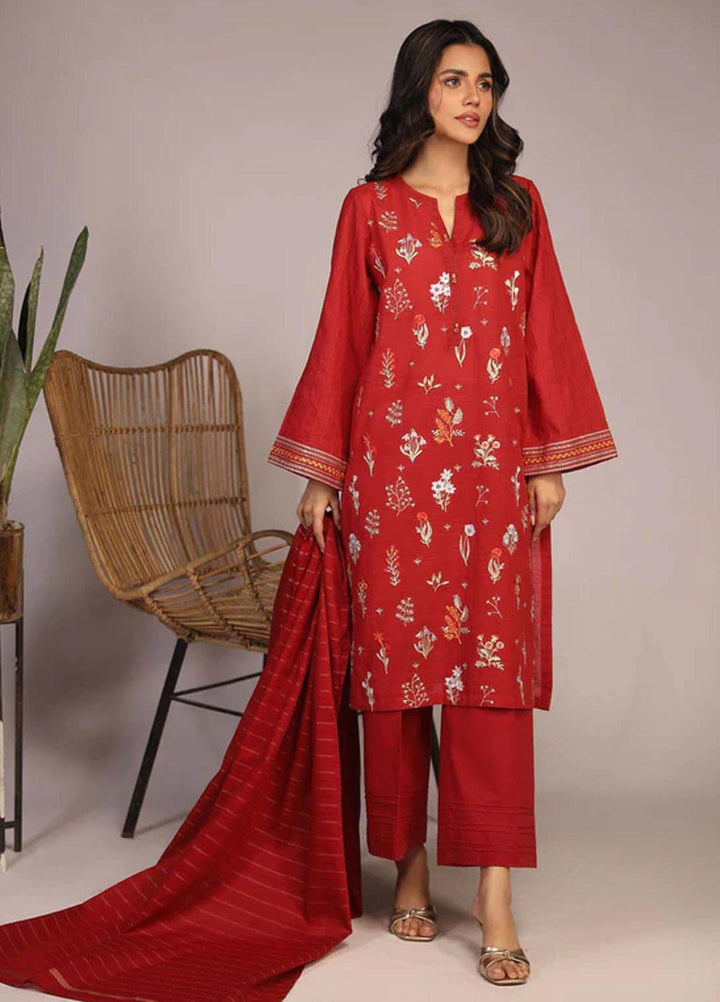 Sahar Embroidered Lawn Suits Unstitched 3 Piece SHR23EL SL-SLUB-23-04 - Summer Collection