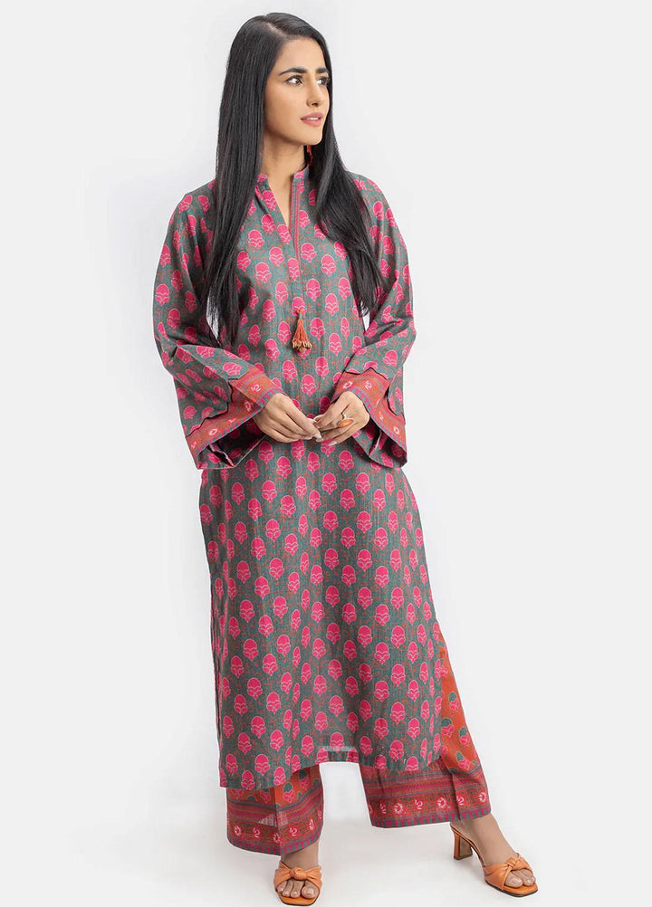 Sahar Printed Khaddar Suits Unstitched 2 Piece SHR22KC SWK-V1-22-011 - Winter Collection