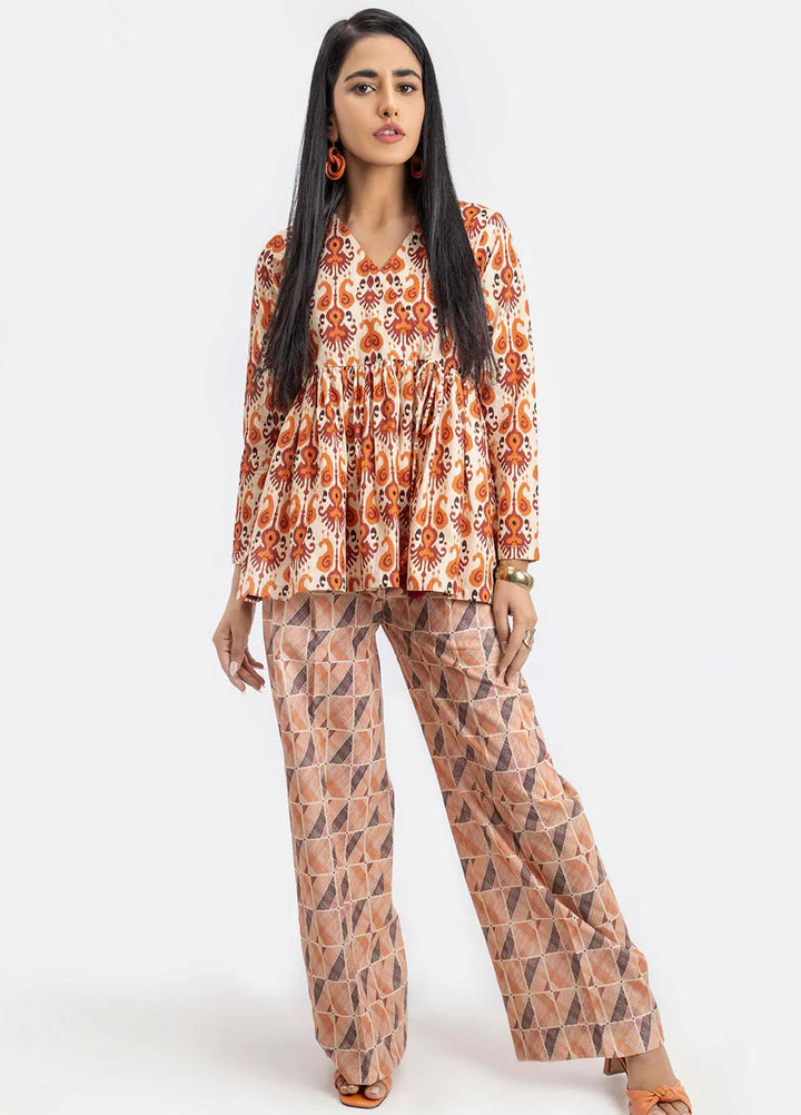 Sahar Printed Khaddar Suits Unstitched 2 Piece SHR22KC SWK-V1-22-012 - Winter Collection