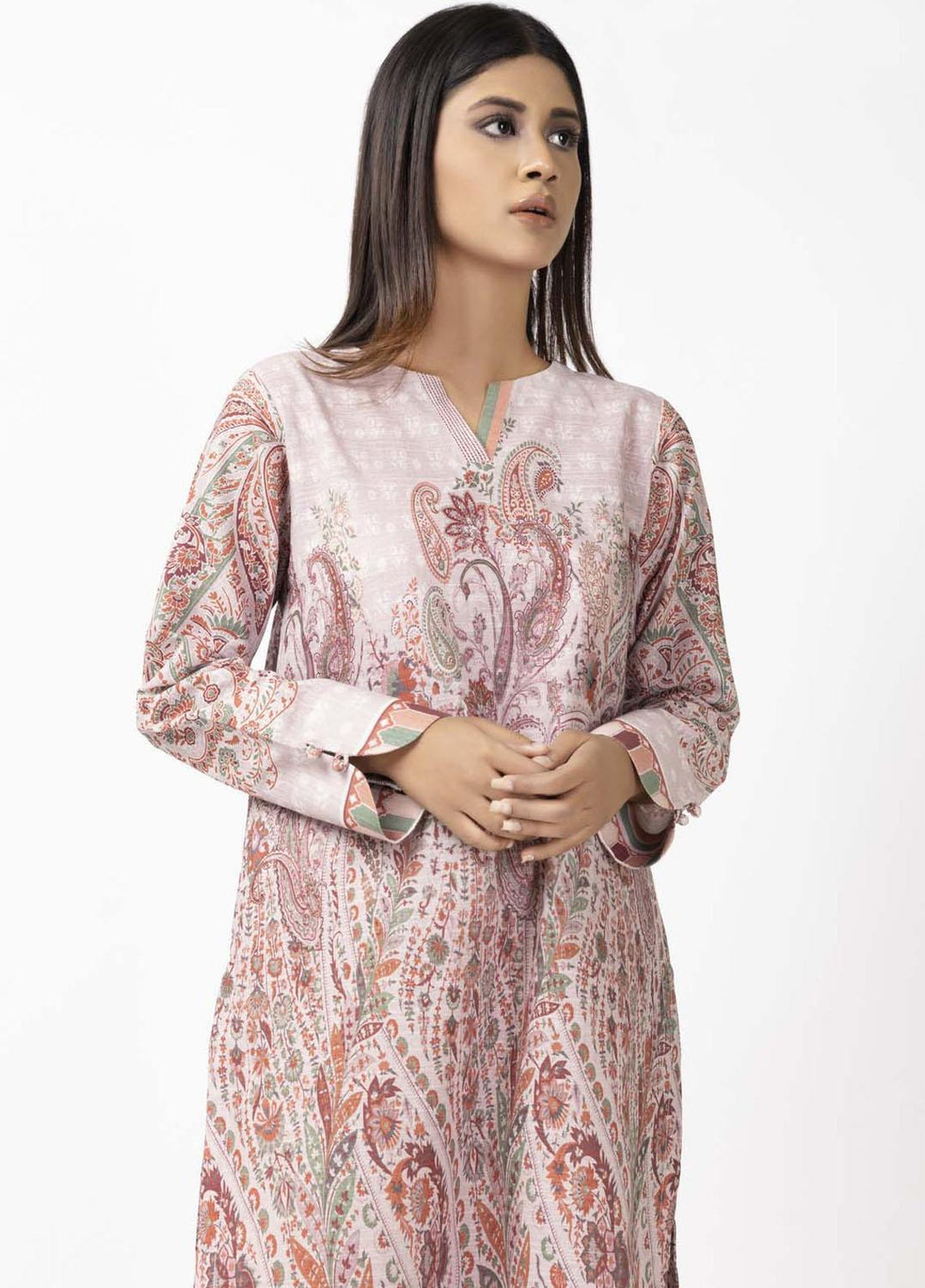 Sahar Printed Khaddar  Unstitched Kurties SHR22KC SWK-V1-22-015 - Winter Collection