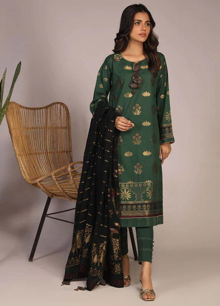 Sahar Printed Jacquard Suits Unstitched 3 Piece SHR23PJ SJ-YA-03 - Premium Collection
