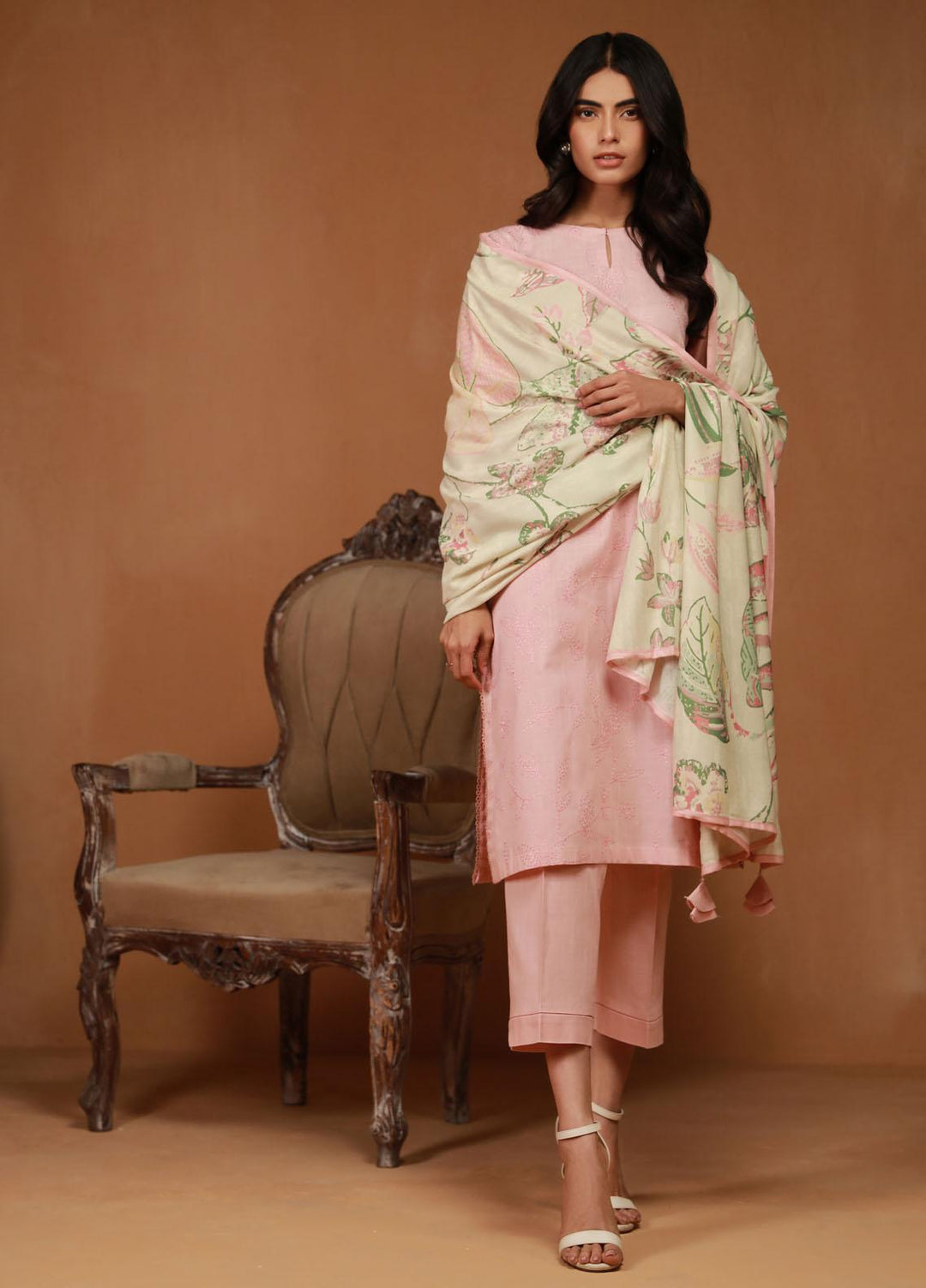 Sahar Embroidered Cross Hatch Suits Unstitched 3 Piece SHR23WCH WCH-V2-23-03 - Winter Collection