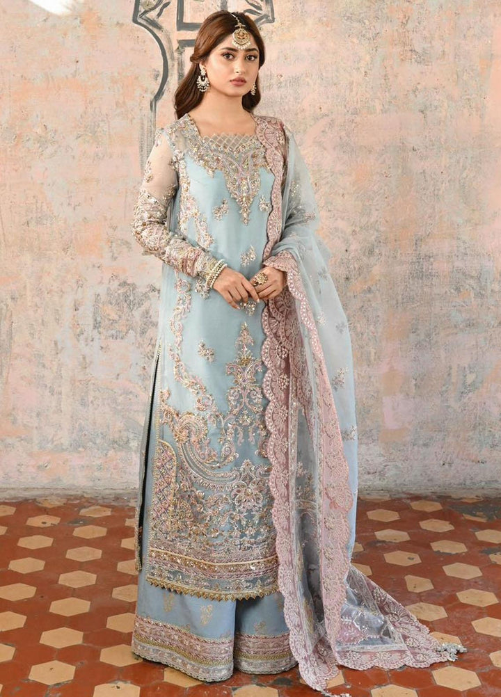 Sahiba By Qalamkar Embroidered  Suits Unstitched 4 Piece QLM23SB Nilofer - Luxury Collection