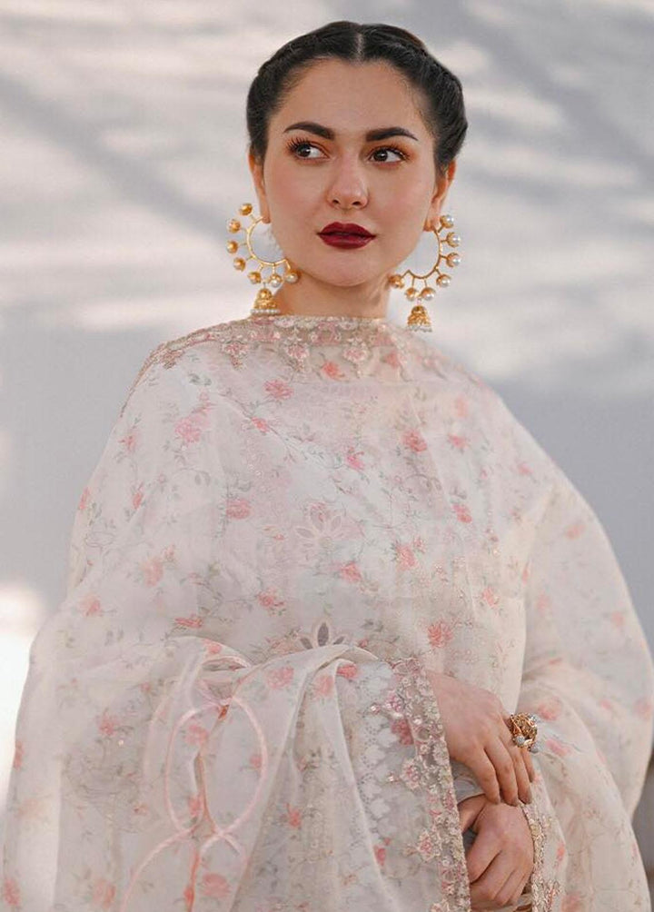 Sahil by Qalamkar Embroidered Lawn Suits Unstitched 3 Piece QLM23S SP-12 Anisa - Luxury Collection