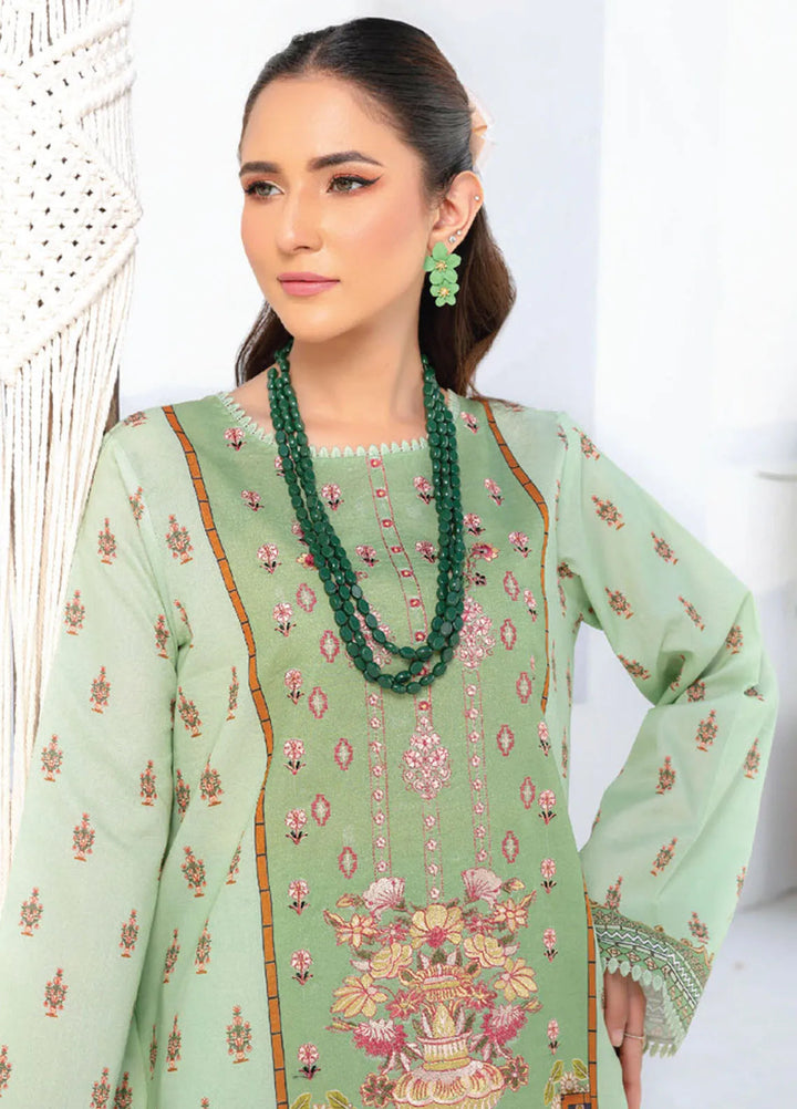 Saira Bano By Humdum Embroidered Lawn Suit Unstitched 3 Piece HD24S D-02 - Summer Collection
