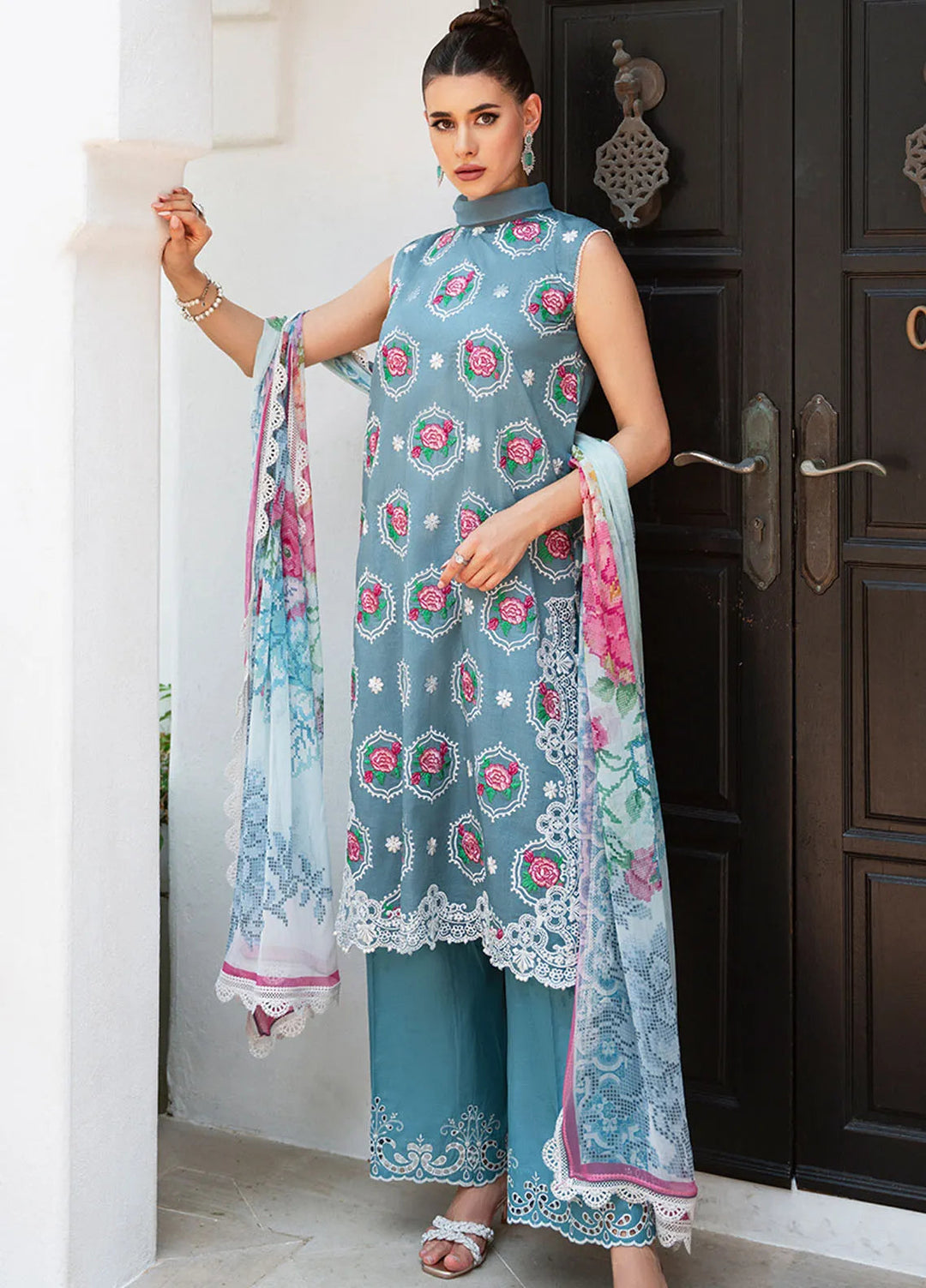 Saira Rizwan Embroidered Lawn Suits Unstitched Lawn SR24L2 D-09 Amal - Summer Collection