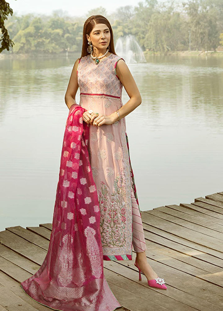 Saira Rizwan Embroidered Lawn Suits Unstitched 3 Piece SR21L 08 Tabeer - Summer Collection