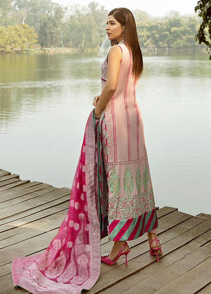 Saira Rizwan Embroidered Lawn Suits Unstitched 3 Piece SR21L 08 Tabeer - Summer Collection