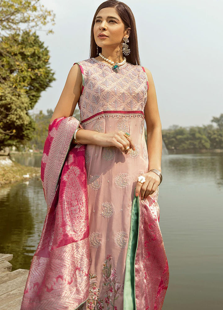 Saira Rizwan Embroidered Lawn Suits Unstitched 3 Piece SR21L 08 Tabeer - Summer Collection