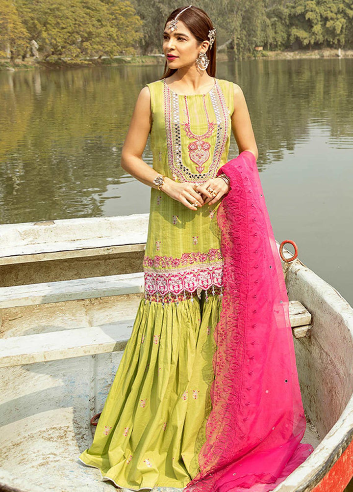 Saira Rizwan Embroidered Lawn Suits Unstitched 3 Piece SR21L 10 Nuray - Summer Collection