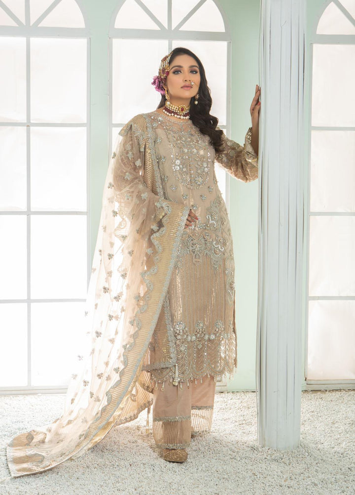 Sadya Sumair Luxury tulle Pret   3 Piece Dress SS21SD Raksh