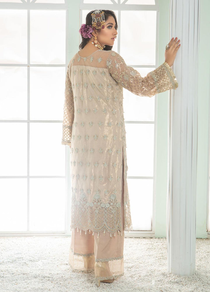 Sadya Sumair Luxury tulle Pret   3 Piece Dress SS21SD Raksh