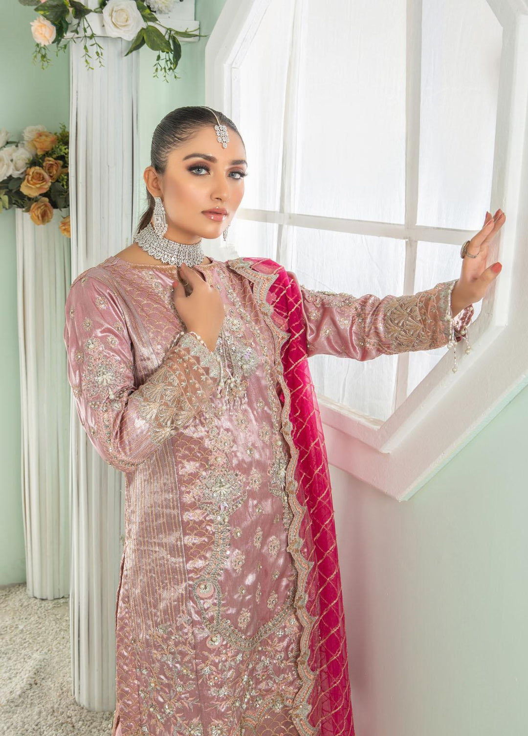 Sadya Sumair Luxury Pret   3 Piece Dress SS21SD Sakhi