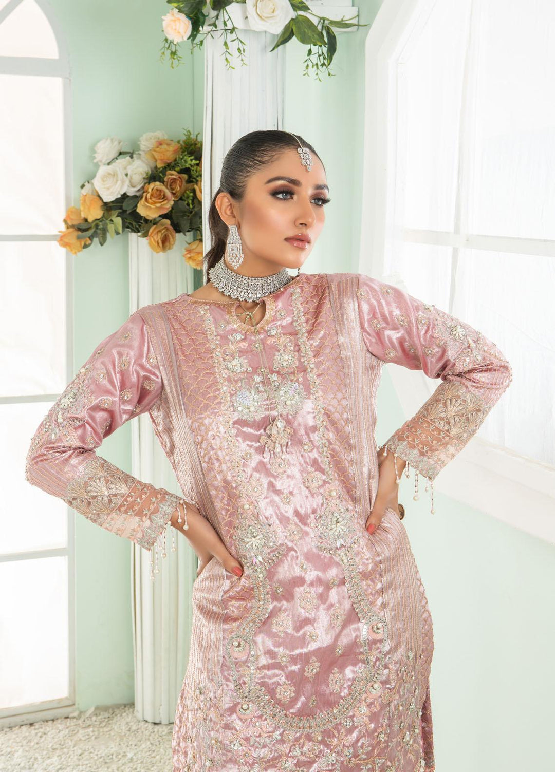 Sadya Sumair Luxury Pret   3 Piece Dress SS21SD Sakhi