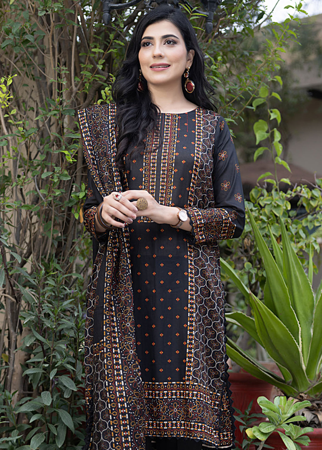 Salina By Regalia Textile Printed Lawn Suits Unstitched 3 Piece RGT24SS SS-8 - Summer Collection