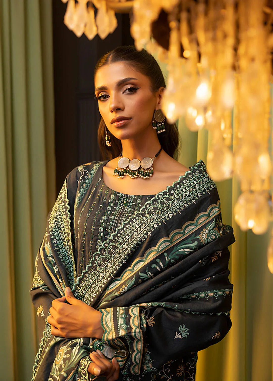 Salina by Regalia Textiles Embroidered Khaddar Suits Unstitched 3 Piece Tara - Winter Collection