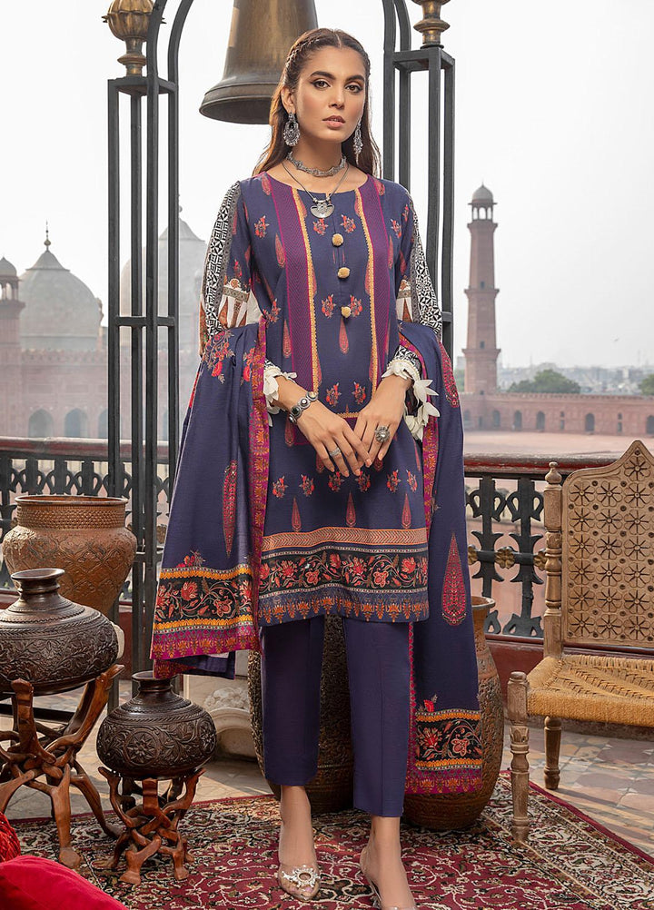 Salina by Regalia Textile Printed Khaddar Suits Unstitched 3 Piece RG21SK D-06 - Winter Collection
