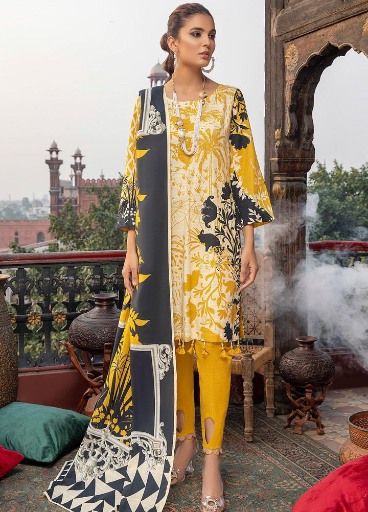 Salina by Regalia Textile Printed Khaddar Suits Unstitched 3 Piece RG21SK D-07 - Winter Collection