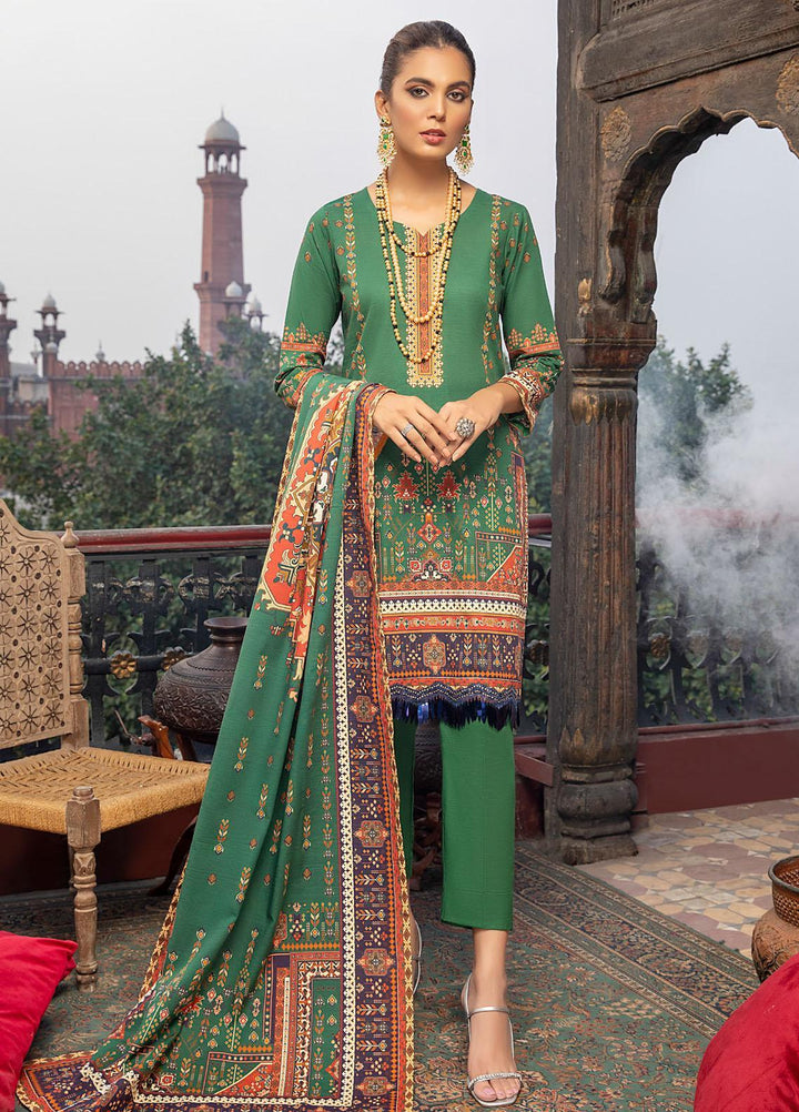 Salina by Regalia Textile Printed Khaddar Suits Unstitched 3 Piece RG21SK D-10 - Winter Collection
