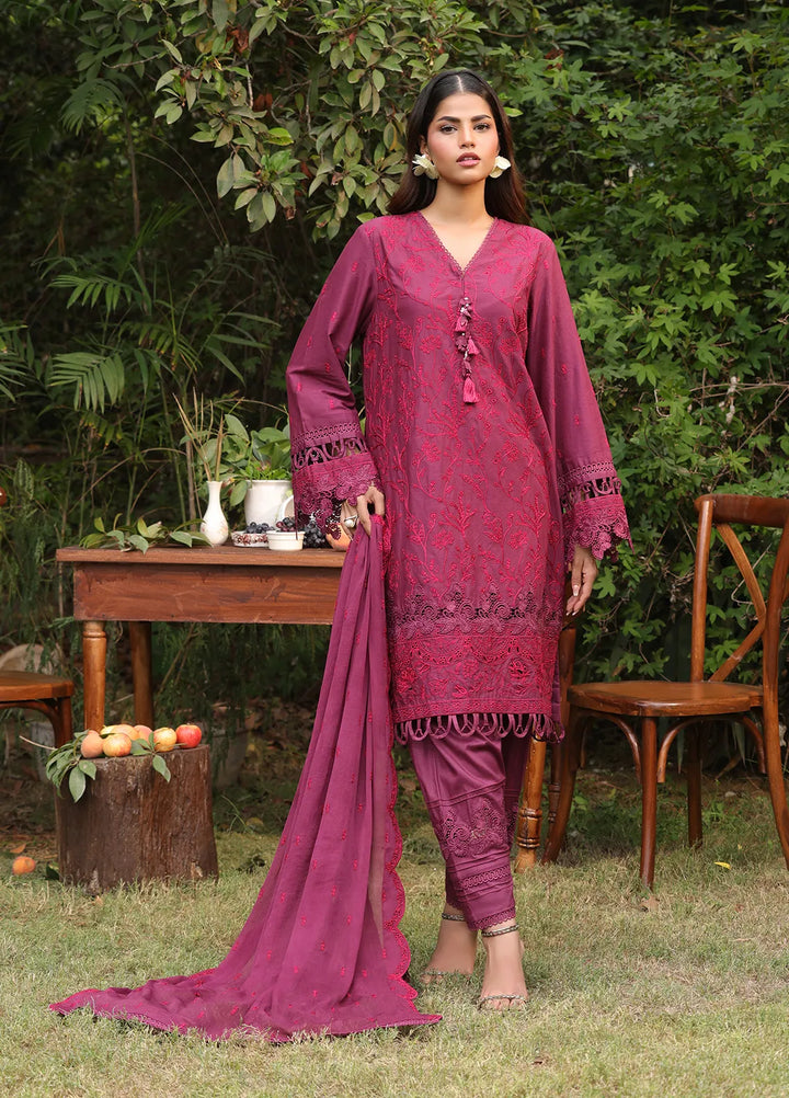 Salitex Embroidered Cambric Suits Unstitched 3 Piece UNS24CK013UT - Summer Collection