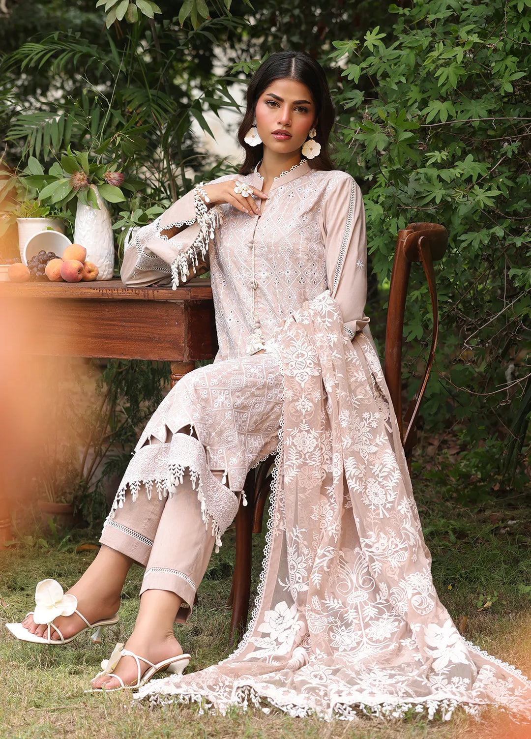 Salitex Embroidered Cambric Suits Unstitched 3 Piece UNS24CK017UT - Summer Collection