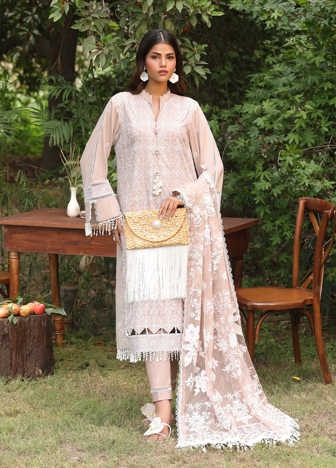 Salitex Embroidered Cambric Suits Unstitched 3 Piece UNS24CK017UT - Summer Collection