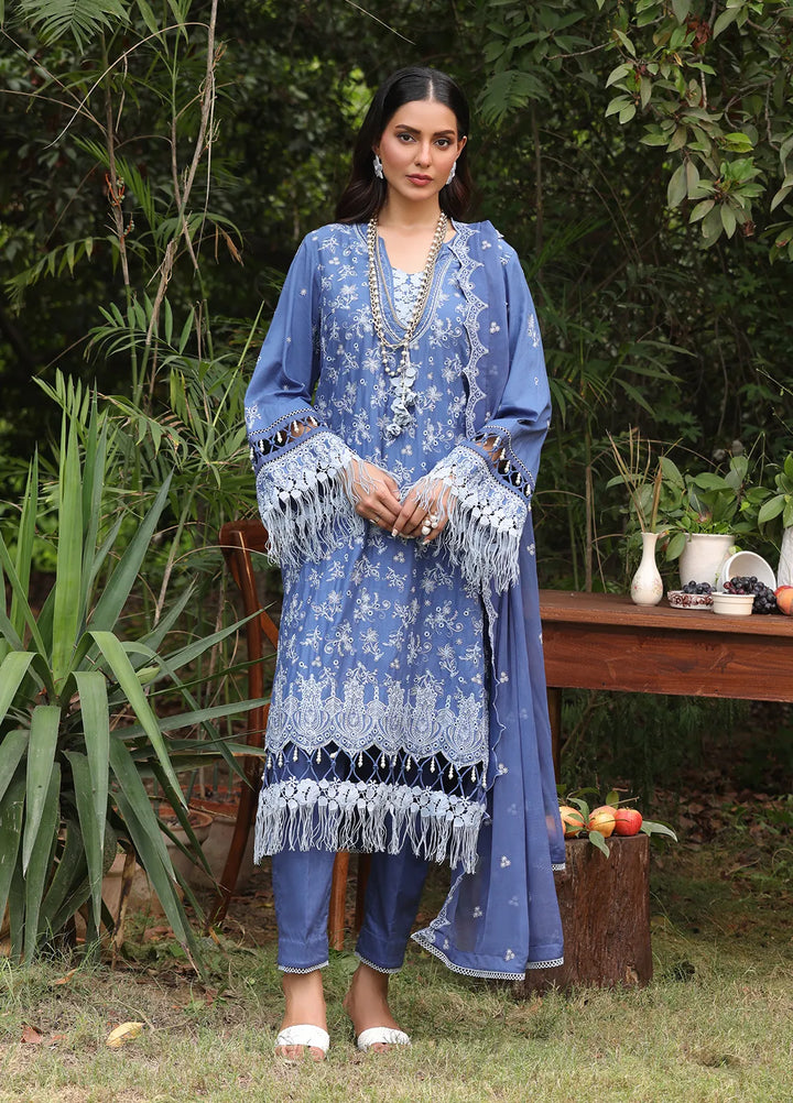 Salitex Embroidered Cambric Suits Unstitched 3 Piece UNS24CK020UT - Summer Collection