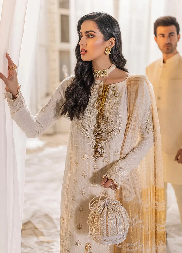 Salitex Embroidered Chiffon Suits Unstitched 3 Piece HC-00012UT - Festive Collection