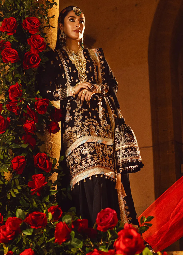 Salitex Embroidered Cotton Net Suits Unstitched 3 Piece WUS3LA23NO8UT - Festive Collection