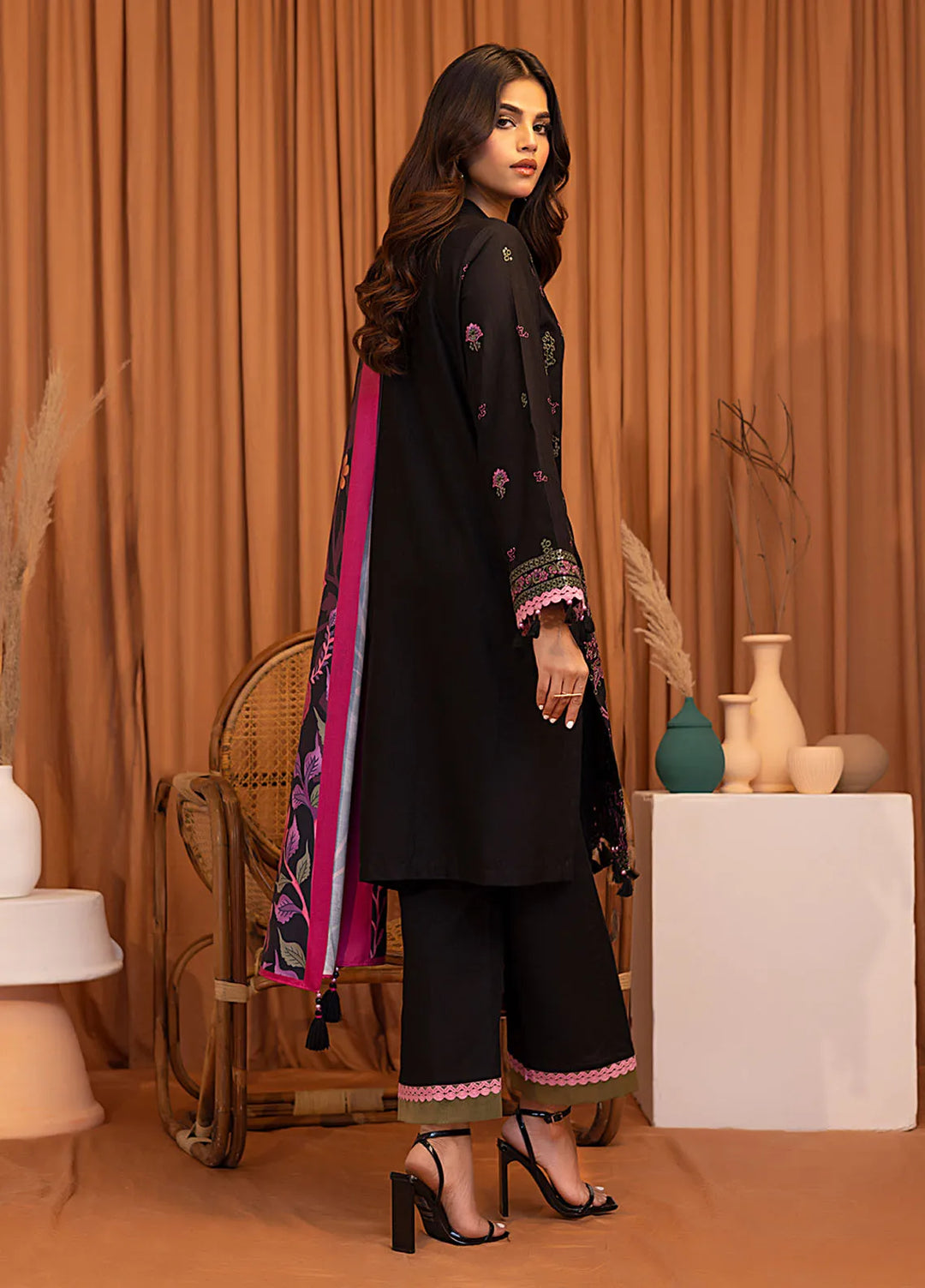 Salitex Embroidered Khaddar Suits Unstitched 3 Piece SUNW6MI027UT - Winter Collection