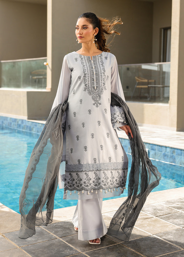 Salitex Embroidered Lawn Suits Unstitched 3 Piece SUNS7ALM052UT - Summer Collection