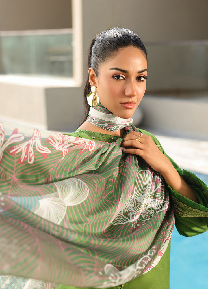 Salitex Embroidered Lawn Suits Unstitched 3 Piece SUNS7ALM056UT - Summer Collection