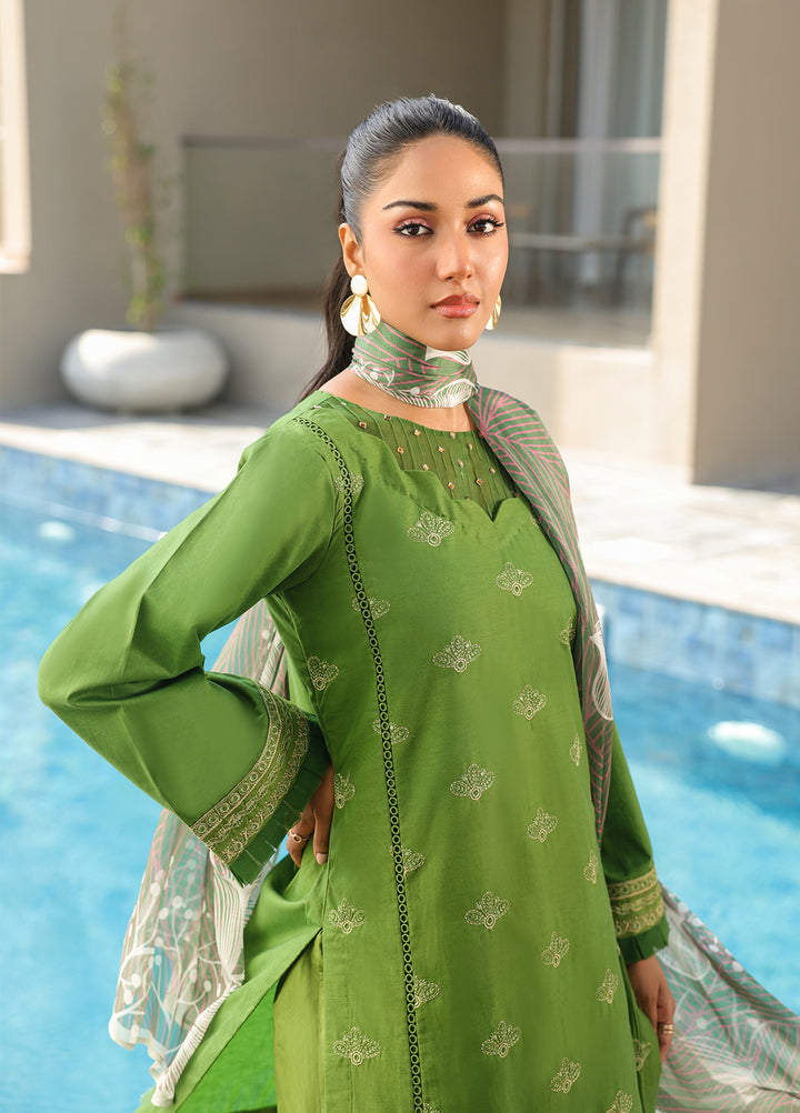 Salitex Embroidered Lawn Suits Unstitched 3 Piece SUNS7ALM056UT - Summer Collection