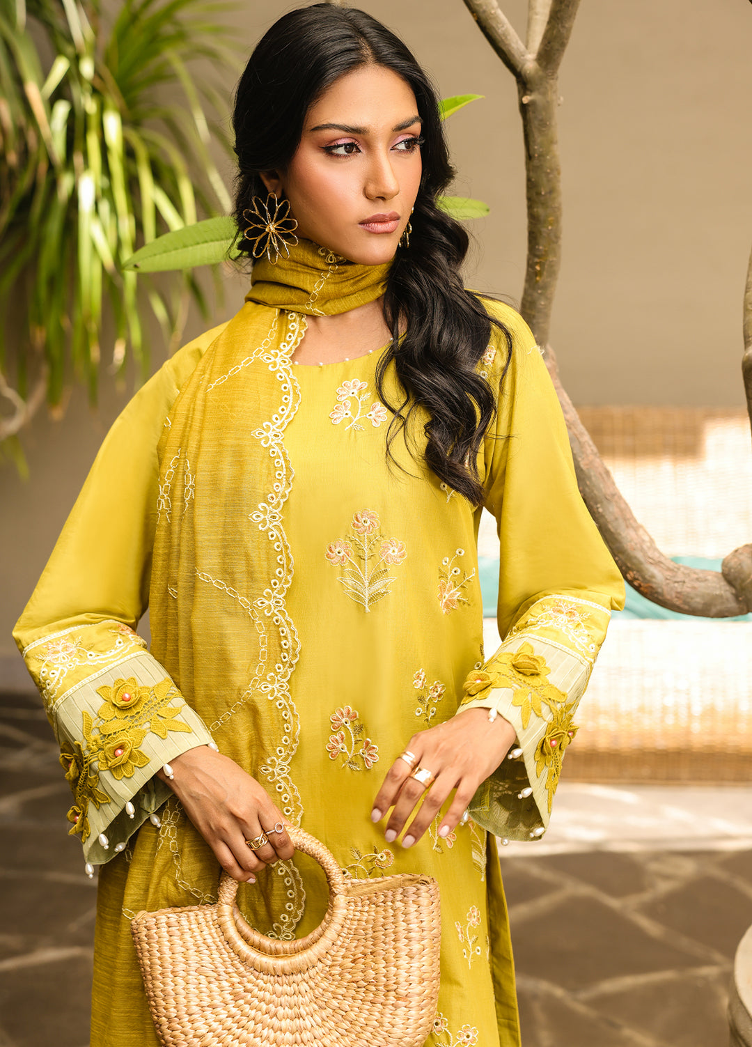 Salitex Embroidered Lawn Suits Unstitched 3 Piece SUNS7ALM060UT - Summer Collection