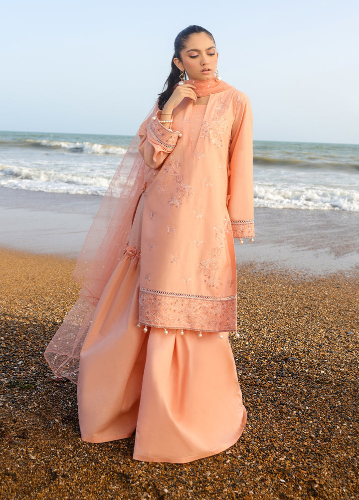 Salitex Embroidered Lawn Suits Unstitched 3 Piece SUNS7ALM067UT - Summer Collection