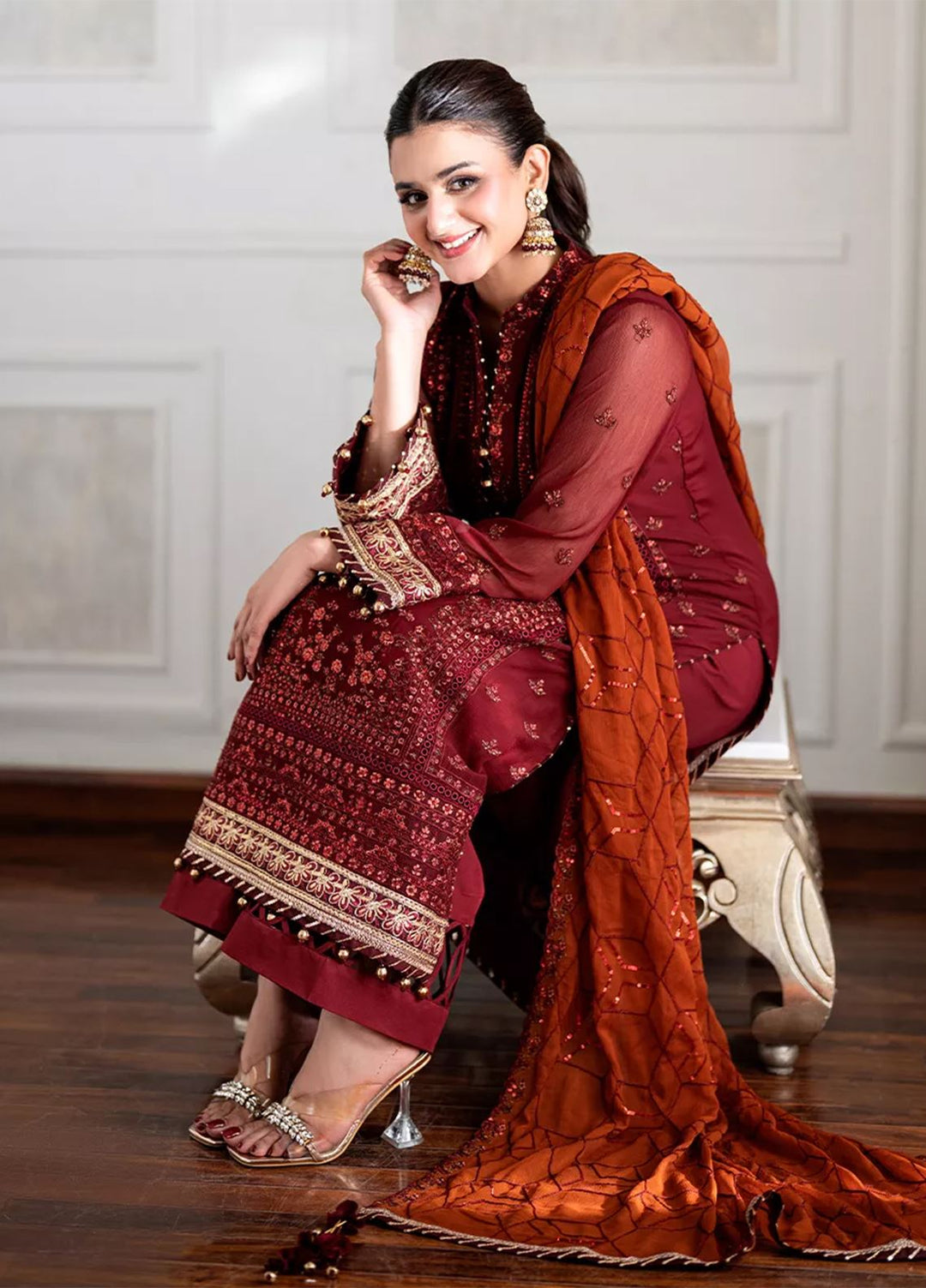 Salitex Embroidered Lawn Suits Unstitched 3 Piece SUNS7CH066UT - Summer Collection