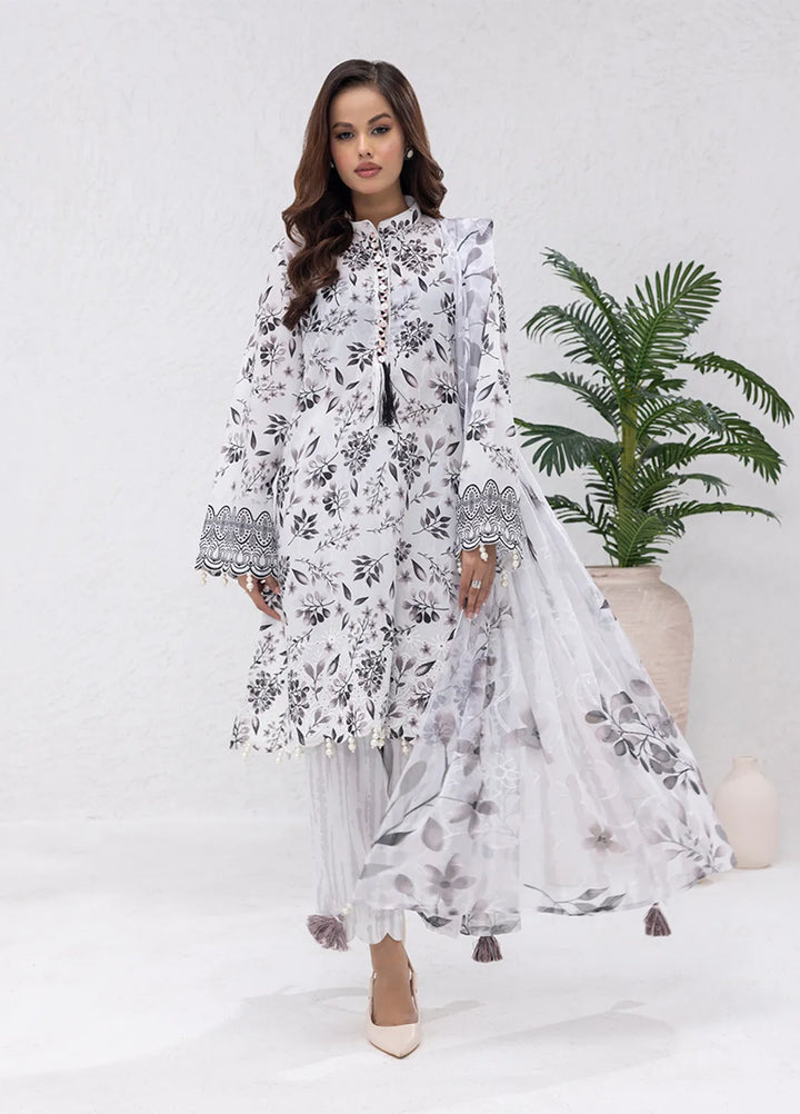 Salitex Embroidered Lawn Suits Unstitched 3 Piece SUNS7PCK002UT - Summer Collection