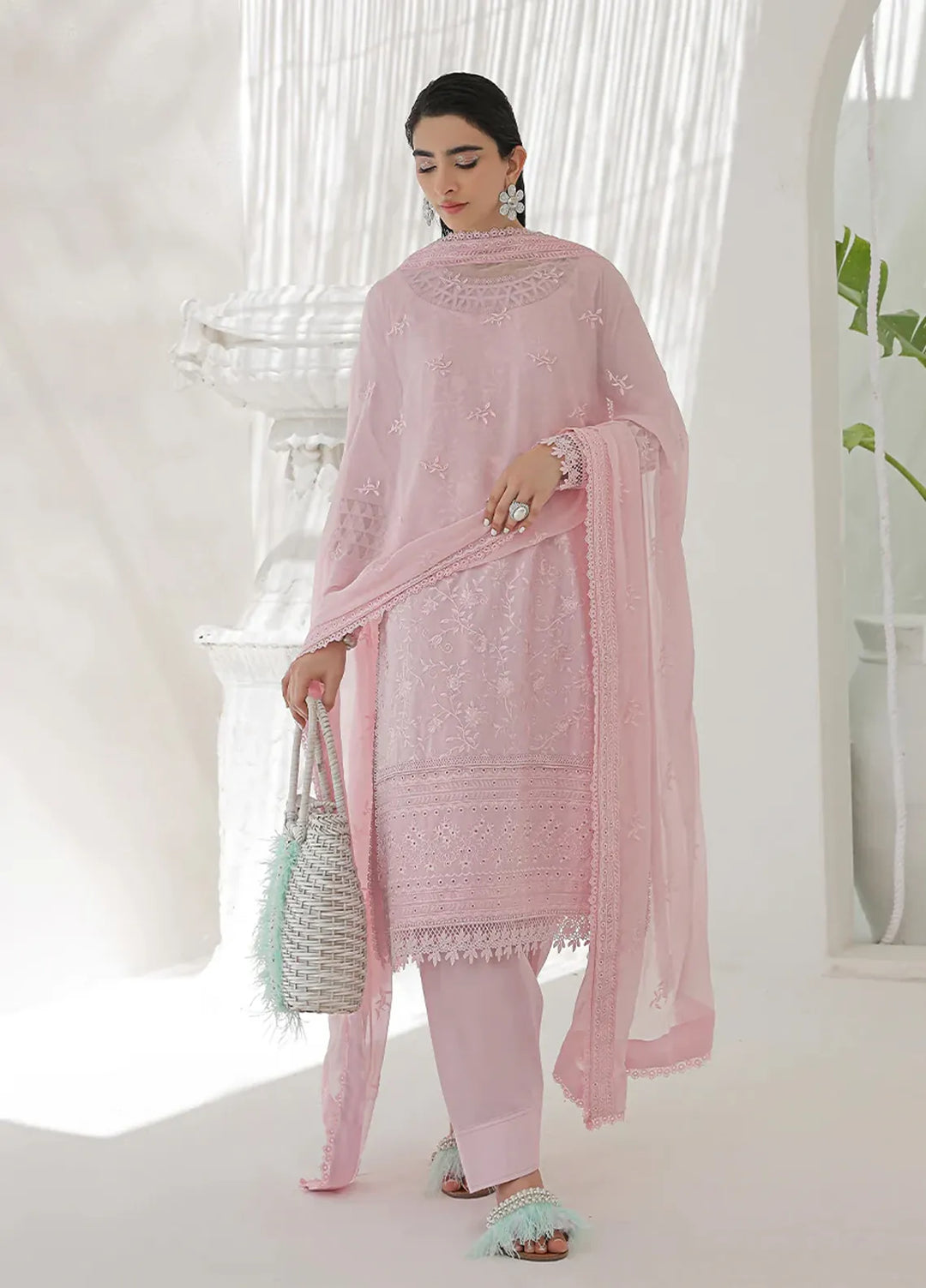 Salitex Embroidered Lawn Suits Unstitched 3 Piece UNS24CK003UT - Festive Collection