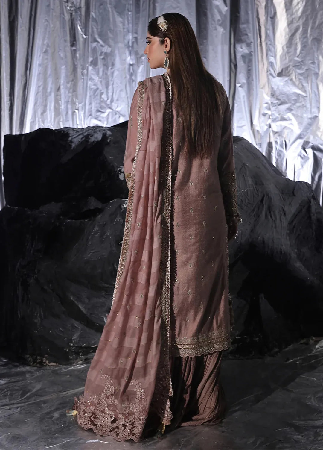 Salitex Embroidered Yarn Dyed Suits Unstitched 3 Piece WUS3LS24RO005UT - Festive Collection