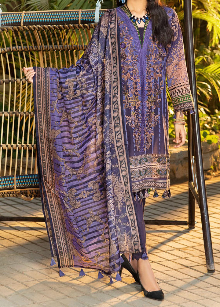 Salitex Embroidered Lawn Suits Unstitched 3 Piece ST21E 00719B - Summer Collection