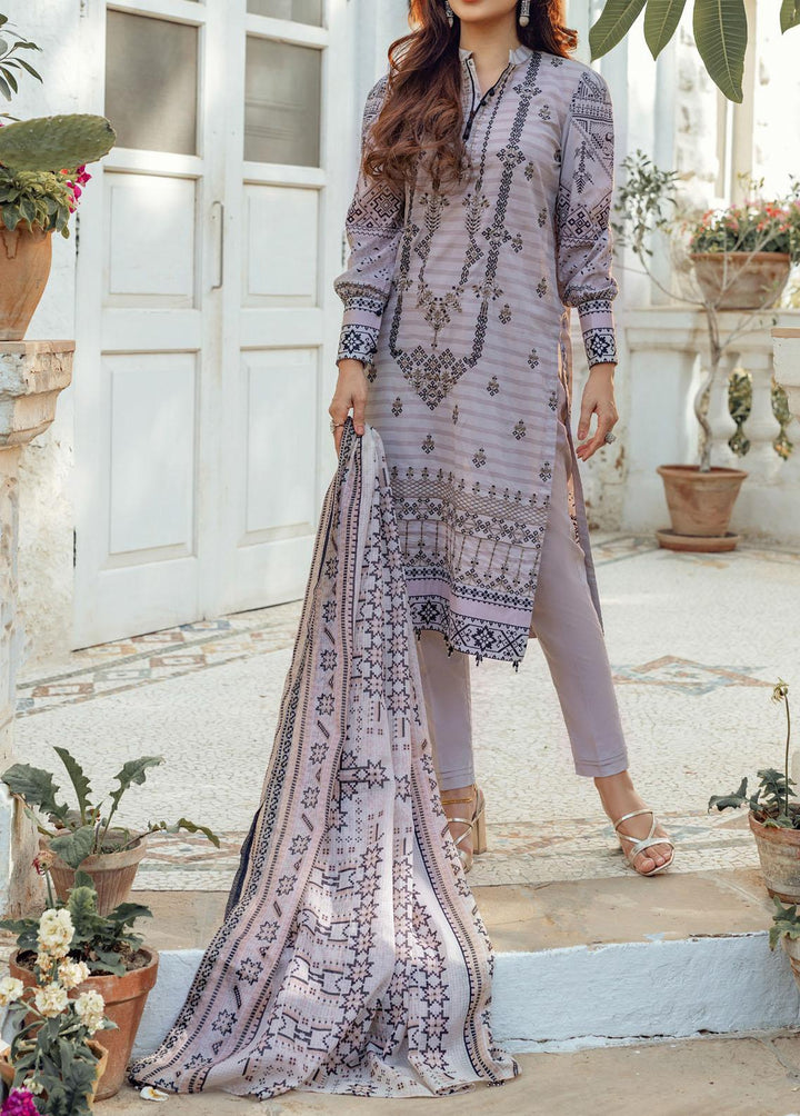 Estela By Salitex Embroidered Lawn Suits Unstitched 3 Piece ST22E WK-00987AUT - Summer Collection