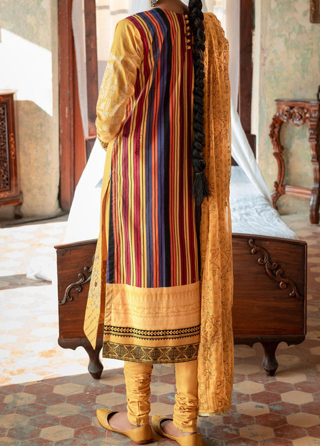 Faustina By Salitex Embroidered Lawn Suits Unstitched 3 Piece ST22F WK-00993AUT - Festive Collection