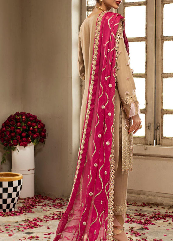 Salitex Embroidered Chiffon Suits Unstitched 3 Piece SL21LC HC-00006 - Festive Collection