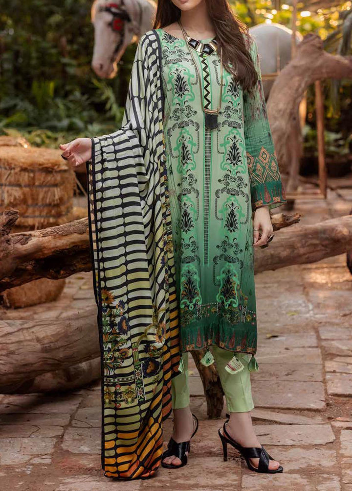 Salitex Printed Linen Suits Unstitched 3 Piece SL21PL WK-00843 - Winter Collection