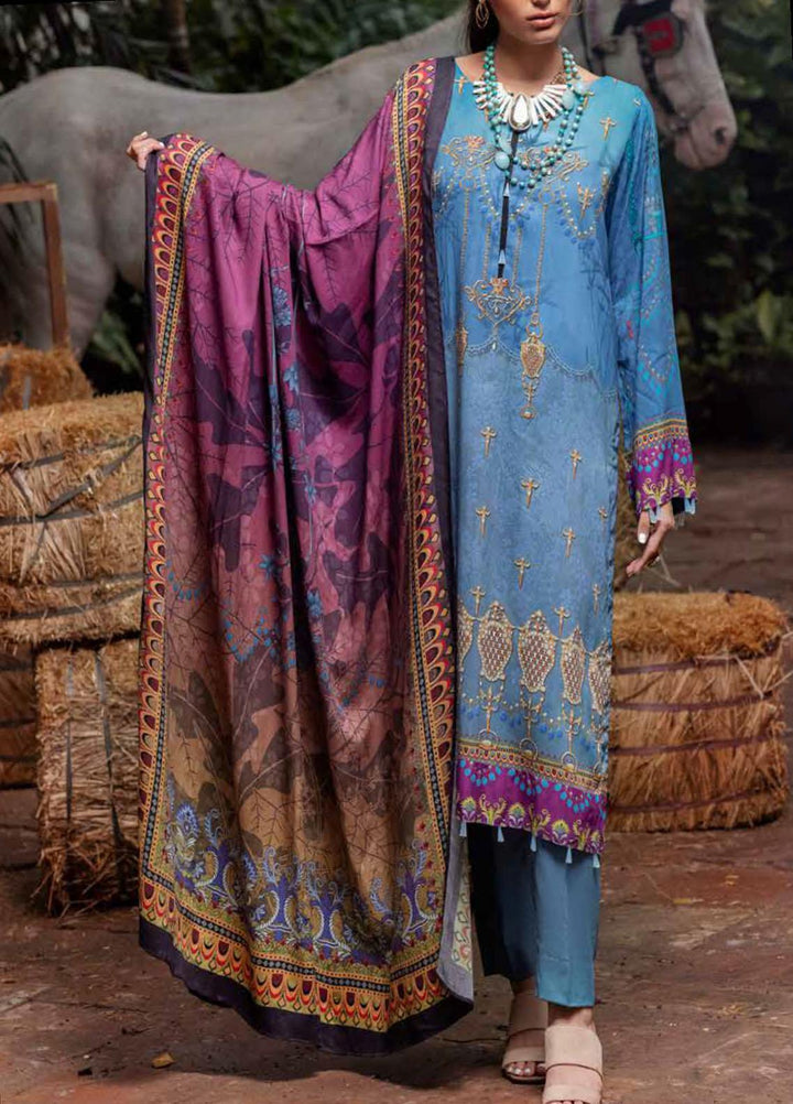 Salitex Printed Linen Suits Unstitched 3 Piece SL21PL WK-00848 - Winter Collection