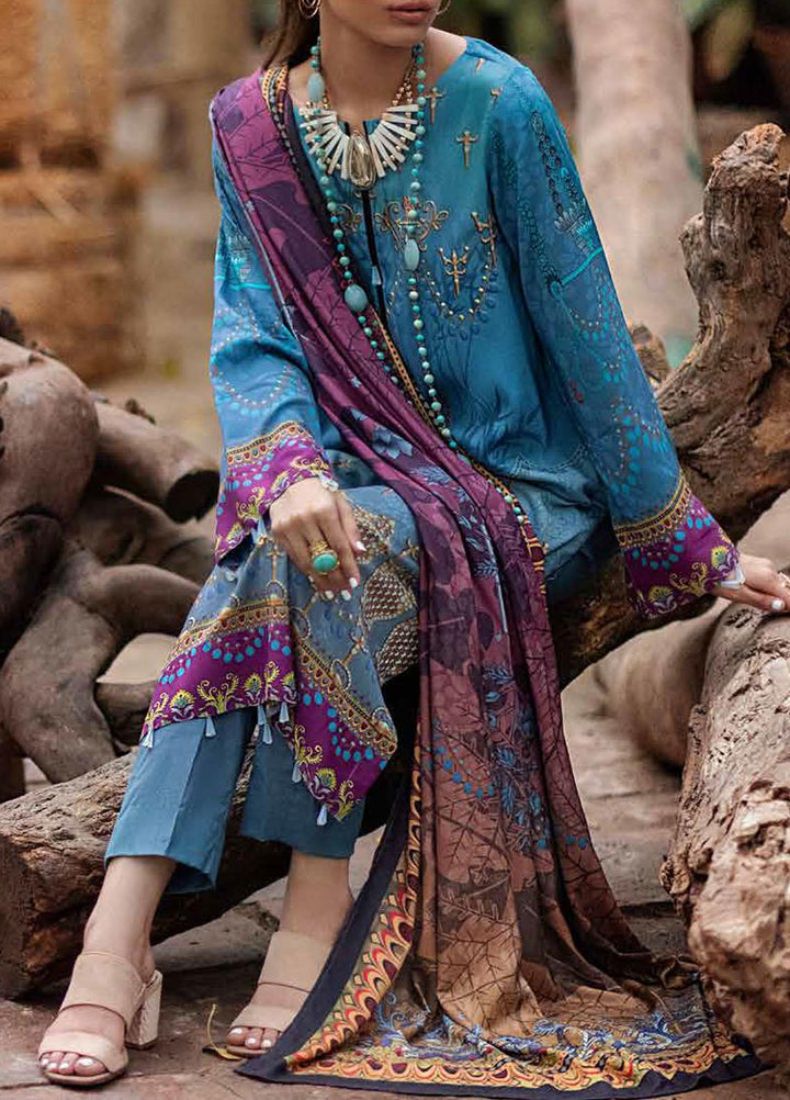Salitex Printed Linen Suits Unstitched 3 Piece SL21PL WK-00848 - Winter Collection